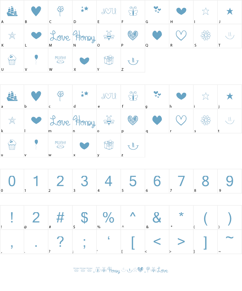 MF Dings Font Character